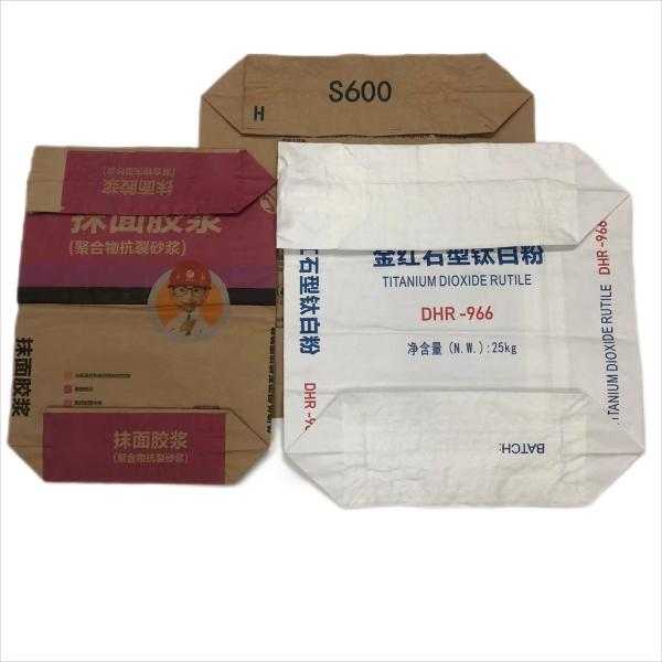 Buy Food Grade biodegradable Waterproof Moisture-Proof   Multiwall Valve Paper Bags at wholesale prices