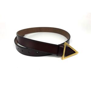 Ladies Triangle Buckle 28mm Genuine Leather Wide Belts