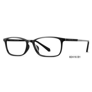 Silicone Temple Square Eyeglasses Frames Without Nosepad Antiskid