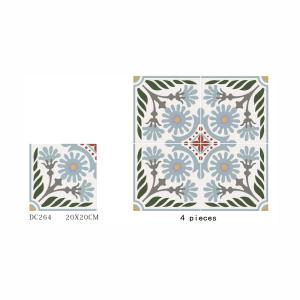 Gray Green 20x20cm Acid-Resistant Ceramic Rustic Tile