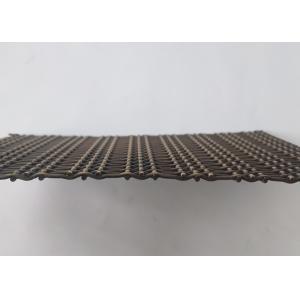 Bronzed Color 3.6mm Stainless Steel Crimped Wire Mesh Decorative Woven