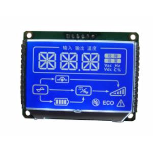STN Negative 7 Segment LCD Display 3.3 V LCD Display With PIN Connector