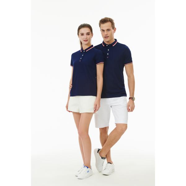 ODM Cotton 3D Embroidery Polo Short Sleeve Shirt 0.1mm Heat Transfer