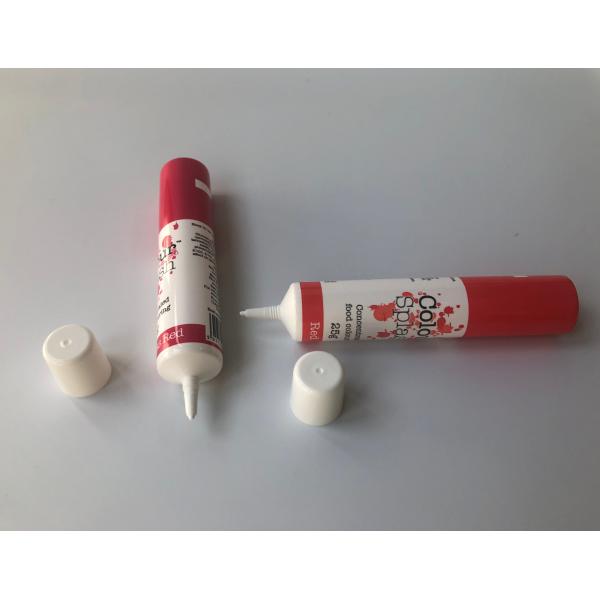 Frosted Plastic Laminated Tube Long Nozzle Soft Tube With Screw Cap