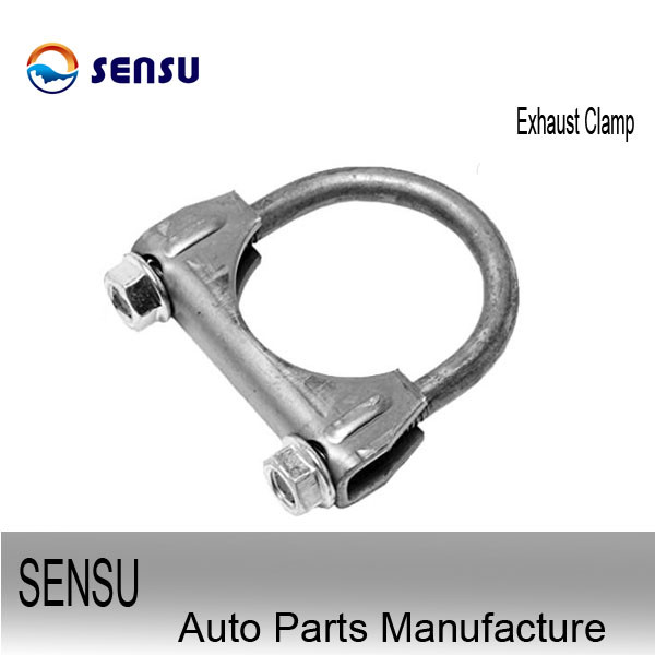 Buy Surface Polishing Stainless Steel Exhaust Clamps 4'' U Type Corrosion Resistance at wholesale prices