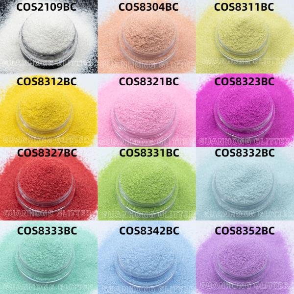 Fine Pigment for Wedding Decorations and Makeup Soft Shiny Macaron Colors Cosmetic Grade Glitter Powder in Hexagon Design