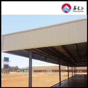 Fast Install Earthquake Proof Steel Structure Workshop With Steel Color Sheet Wall Panel