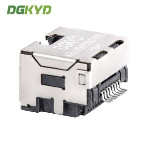 Custom Shield 8p8c SMT Rj45 Keystone Jack , Extra Low Profile Ethernet Connector