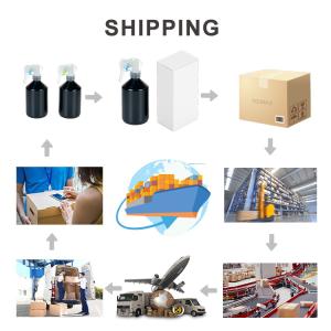 500ml Black Transparent plastic cylindrical smooth with white Transparent Spary