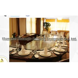 Arch Shape Stainless Steel Commercial 12 Seats Teppanyaki Grill Table Electromag