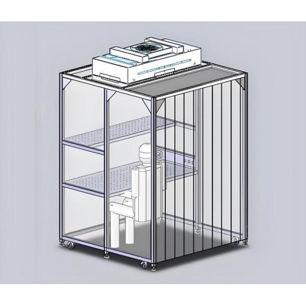 Buy Customized Cold-roll Steel Booth for Assembling Sensitive Components in Semiconductor Assembly Laboratory Work Solution at wholesale prices