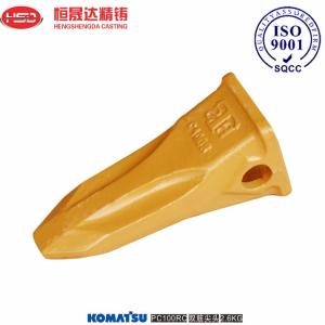 Quality PC100RC PC100 Excavator Rock Bucket Teeth Precision Casting for sale