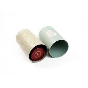 Beauty Cylindrical Paper Tube Box Round Recyclable With Silk