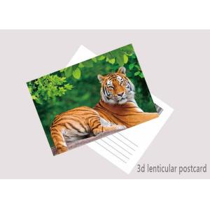Promotion Cartoon 3D Lenticular Postcard / Flip Lenticular Image Printing