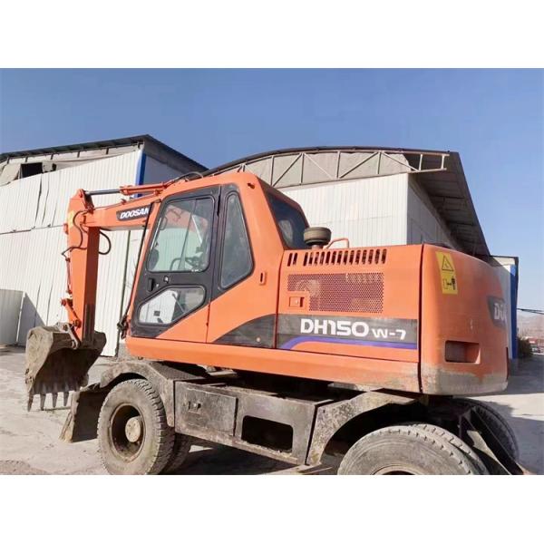 15 Ton Doosan DH150-7 Wheel Excavator in Good Condition Original Design Made in Korea