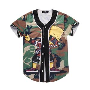 Cartoon Simpsons Cotton Polyester Custom Anime T Shirts