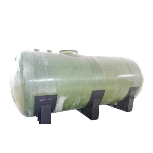 Cross Wound Storage Tanks FRP Horizontal Tank 2600 Gallon Chemical Production