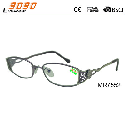 Buy Newest Style 2019 Fashionable reading glasses with stainless steel,metal parts on the temple at wholesale prices