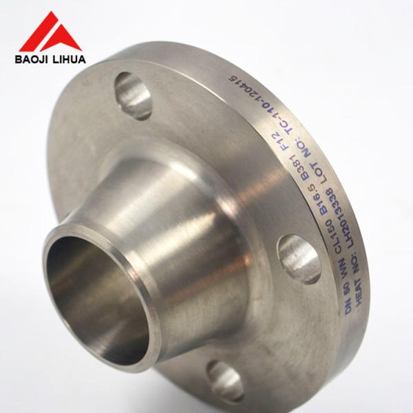 Buy DN 50 WNRF Titanium Flange Weld Neck Flange for Chemical Industry with -60℃~250℃ Temperature Range and Forged Construction at wholesale prices