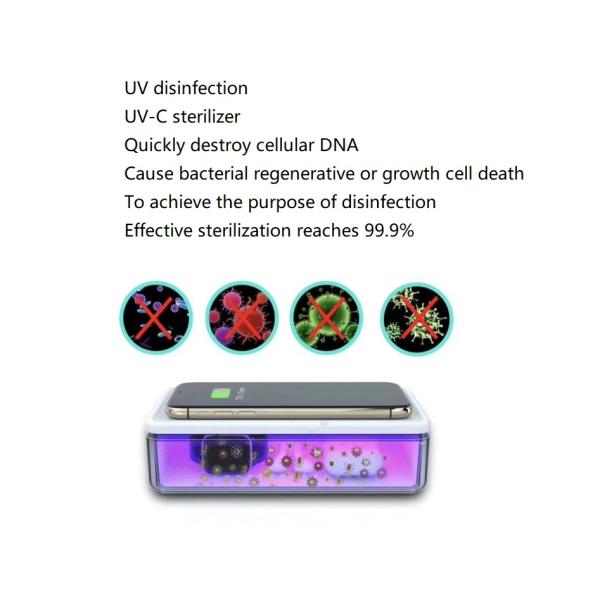 USB Charging 15W LED Indicator Uv Disinfection Box