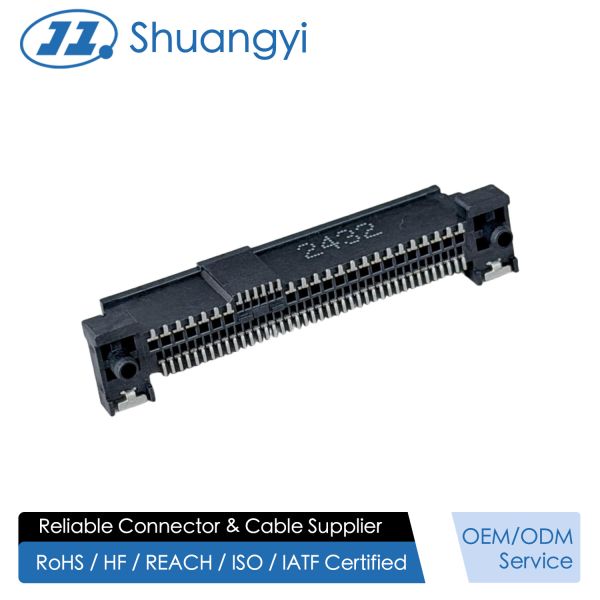 Buy 68Pin SAS Female SMT Type PCB Connector with 30u" Gold Plating – Reliable Signal Transmission Connector at wholesale prices