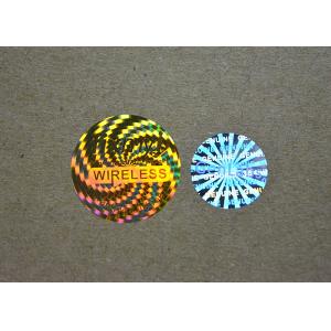 Laser Security Personalised Hologram Stickers , Round Numbered Hologram Stickers