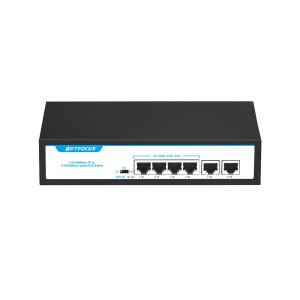 DIN Rail 1.2Gbps FTTX 100M PSE DC52V 4 Port POE Switch