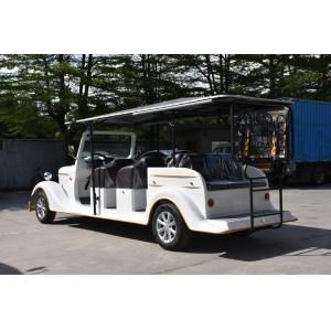 High End Retro Electric Sightseeing Bus 11 Passenger Golf Carts With Bumper