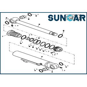 Quality CX31B Bucket Repair Seal Kit 72280251 Mini Crawler Excavator Case Cylinder Replacement Parts for sale