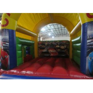 Simple cars arch roof inflatable combo & inflatable combos bouncer / 3 in 1