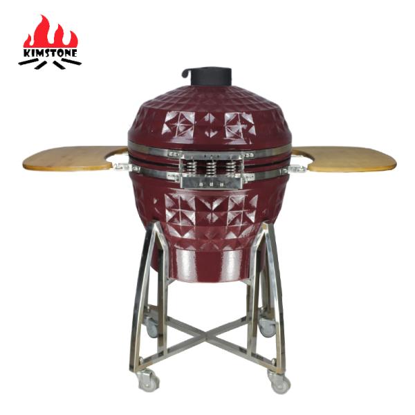KIMSTONE Hot Sale Komodo Diamond 24 Inch Parrilla Para Barbacoas Outdoor Bbq Ceramic burner Pizza Oven Kamado Charcoal Bbq Grill