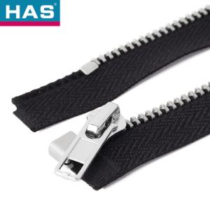 #3 Steel Zippers Customizable 2 Way Closed End Zipper Durable