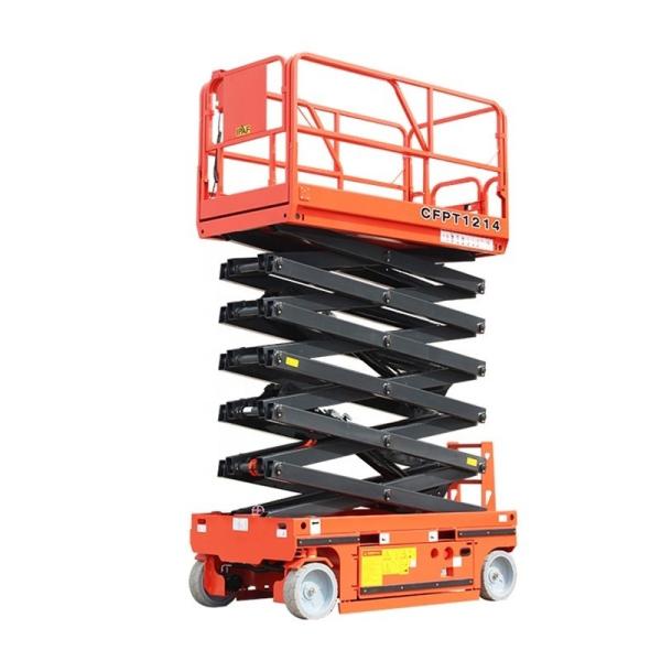Buy 6m 8m 10m 12m 14m Full Self Lifting Aerial Scissor Type Electric Platform with Design at wholesale prices