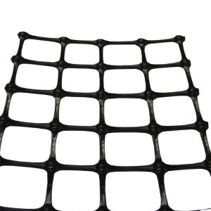 Recycled Plastic Farm Fence Posts Geogrid for Road Construction MESH SIZE 12.7