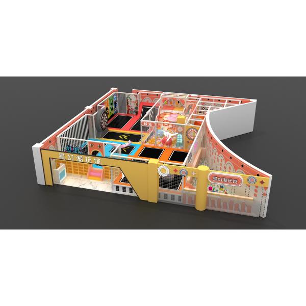 Kids Wood Indoor Playground Equipment Plastic Slide for Customized Children Play Set