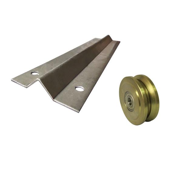 9ft 10ft 12ft 18feet Steel Galvanized V Groove Gate Track And Wheels