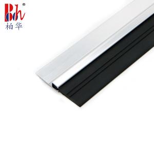China Screw Fixed 43mm Height Door Bottom Seal Strip With PVC Rubber on sale