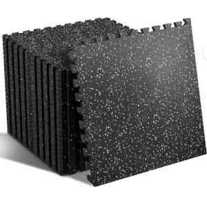 1000x1000mm Interlocking Rubber Mat for Gym Flooring SBR Rubber