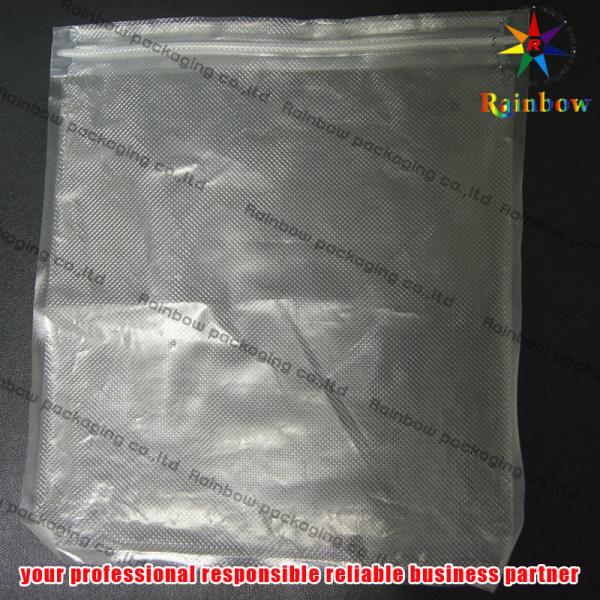 Clear Channell Food Vacuum Seal Bags With Zipper For Biscuit Packaging