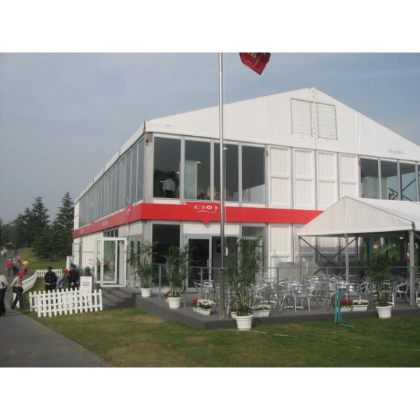 Semi - Permanent Aluminum Structure Temporary Outdoor Double Decker Tent