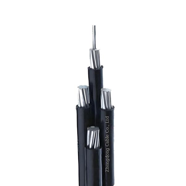 Buy Aluminium Twisted ABC Aerial Bundle Cable Service Drop Wire PVC Insulated for Overhead at wholesale prices