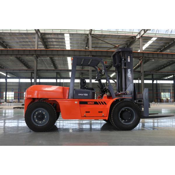Buy CPCD100 Rough Terrain Diesel Powered Forklift 6000mm Lift Height High Performance at wholesale prices
