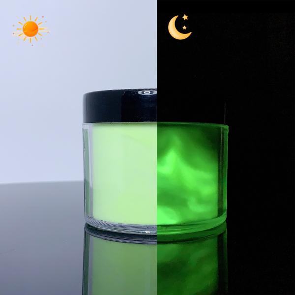 Custom logo 100% Organic Neon Pigment Dip Powders Kit Nail Glow in the Dark Color Dipping Powder