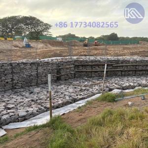 Quality PVC Galvanized Gabion Basket Retaining Wall for sale