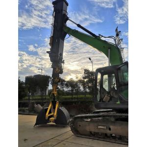Reach Max. Vertical Digging Radius 22370mm Clamshell Telescopic Arm for 5770mm