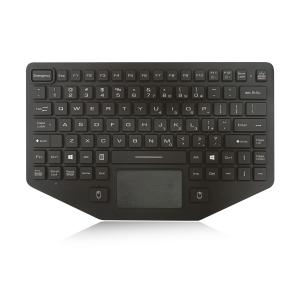 Anti Microbial Coating Military Rugged Keyboard 93 Key Silicone Material