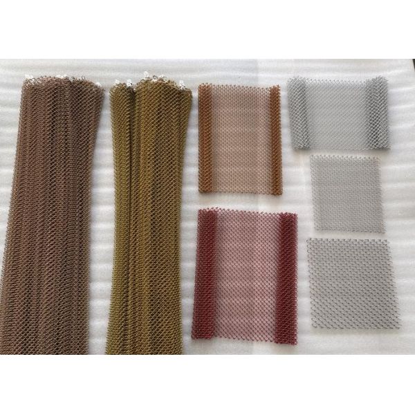 Height 0.6M 170M length Brozen Color Aluminium Chain Decoration Mesh for Curtain