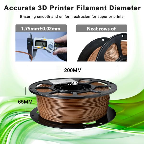 iboss PLA Plus Filament Toughness Enhanced Flax Brown 1.75mm 3D Printer Filament