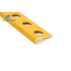 ASTM Approved Aluminium L Profiles Edge Trim 4mm Depth