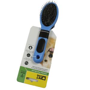 Dog Double Sided Pet Comb For Grooming Rubber Shedding Pet Grooming Dual Sided